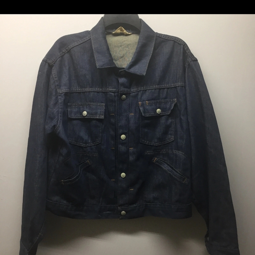 60s JC Penney Ranch Craft Penn Prest Light Weight Trucker Jean Jacket Womens Med